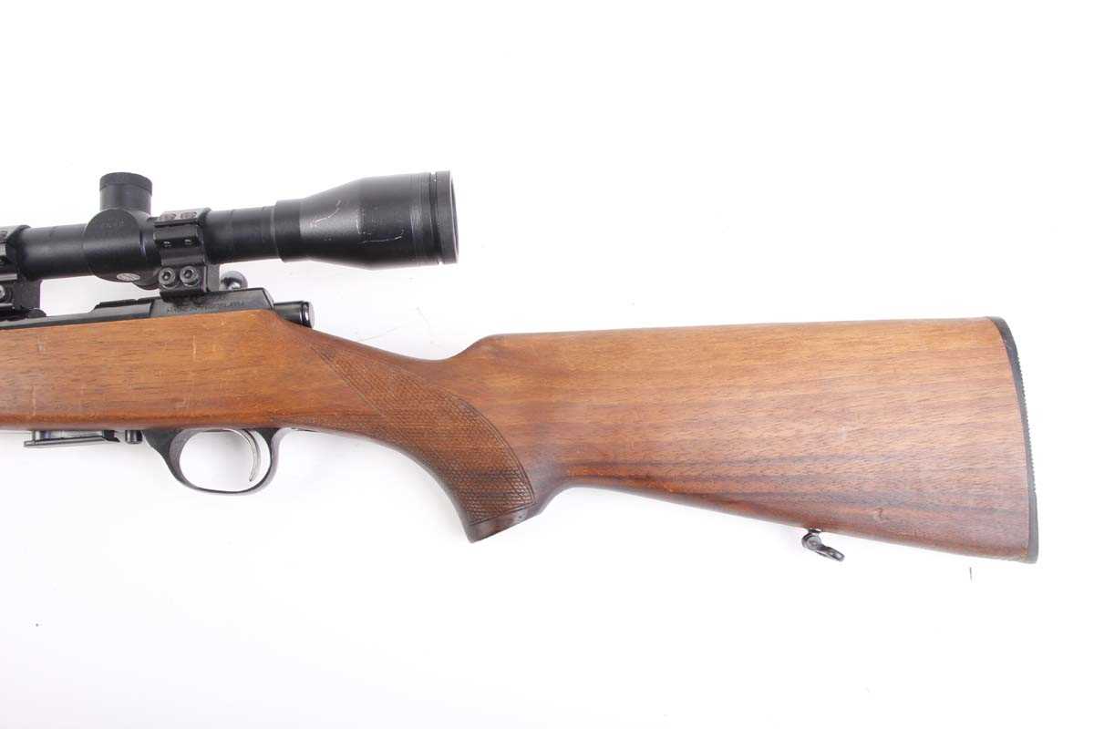 Ⓕ (S1) .22 (WMR) Yugo ZMP22M, bolt action, 5 shot magazine, 21½ ins barrel, hooded bead foresight, - Image 5 of 7