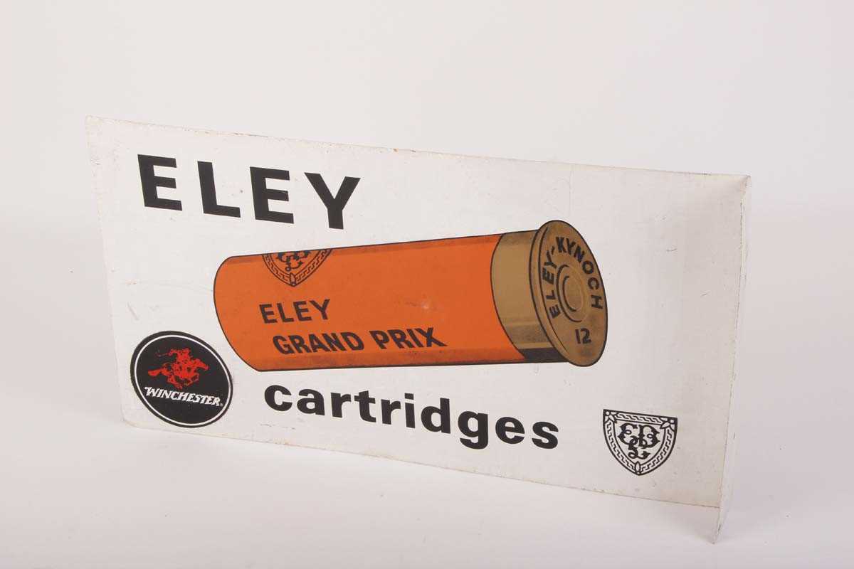 A vintage painted metal Eley Cartridges retailer sign, 22 ins x 12 ins - Image 3 of 4