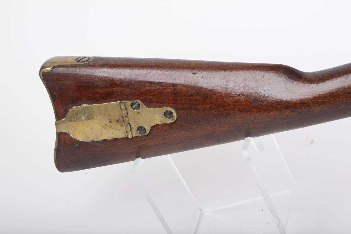 Ⓕ (S2) .58 Zoli Percussion Black Powder Musket, 33 ins full stocked two band barrel with bayonet - Image 3 of 9