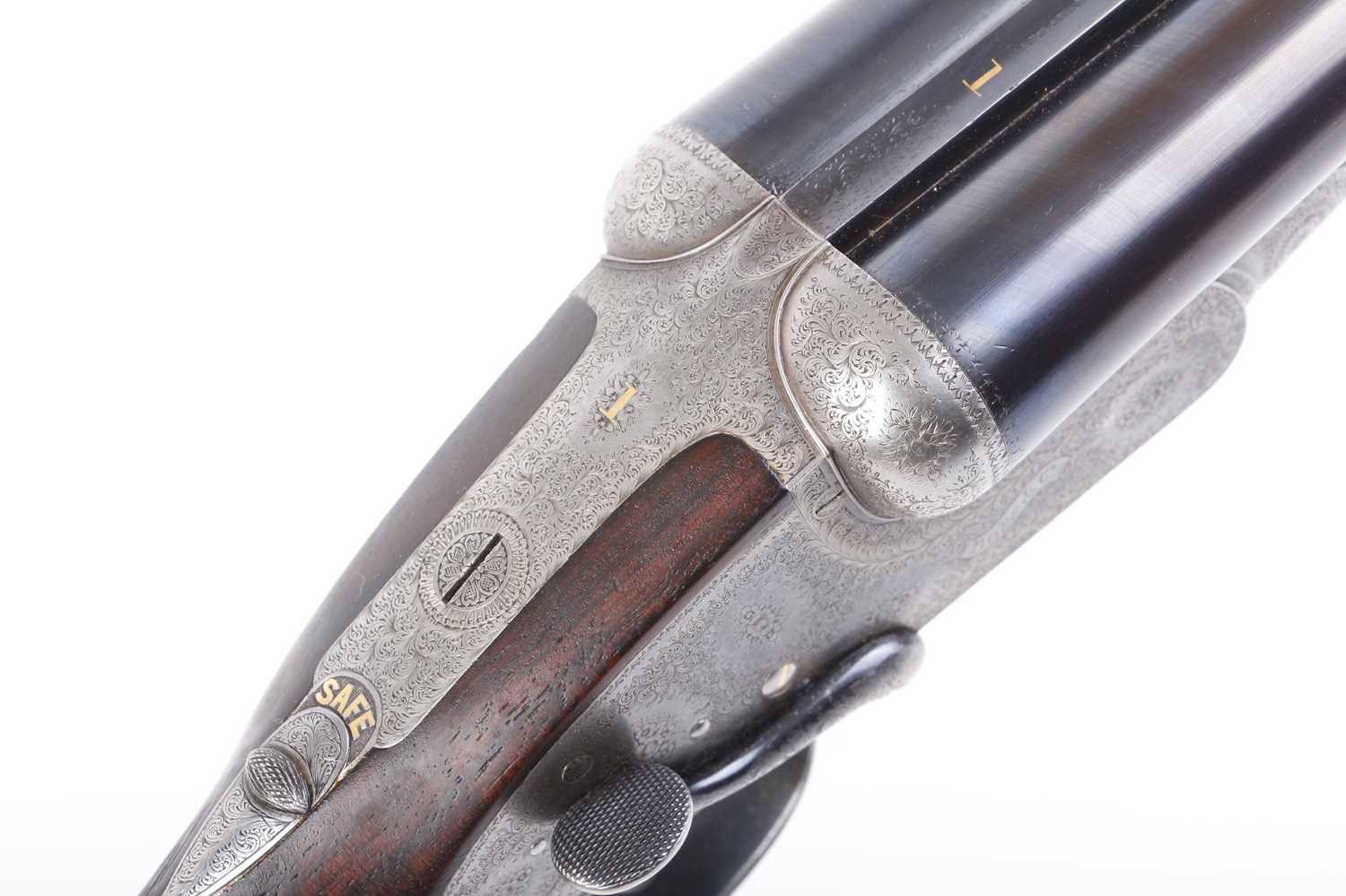 Ⓕ (S2) A 12 bore assisted-opening sidelock ejector by Boss & Co, the 30 ins barrels choked at ic & ¼ - Image 6 of 32