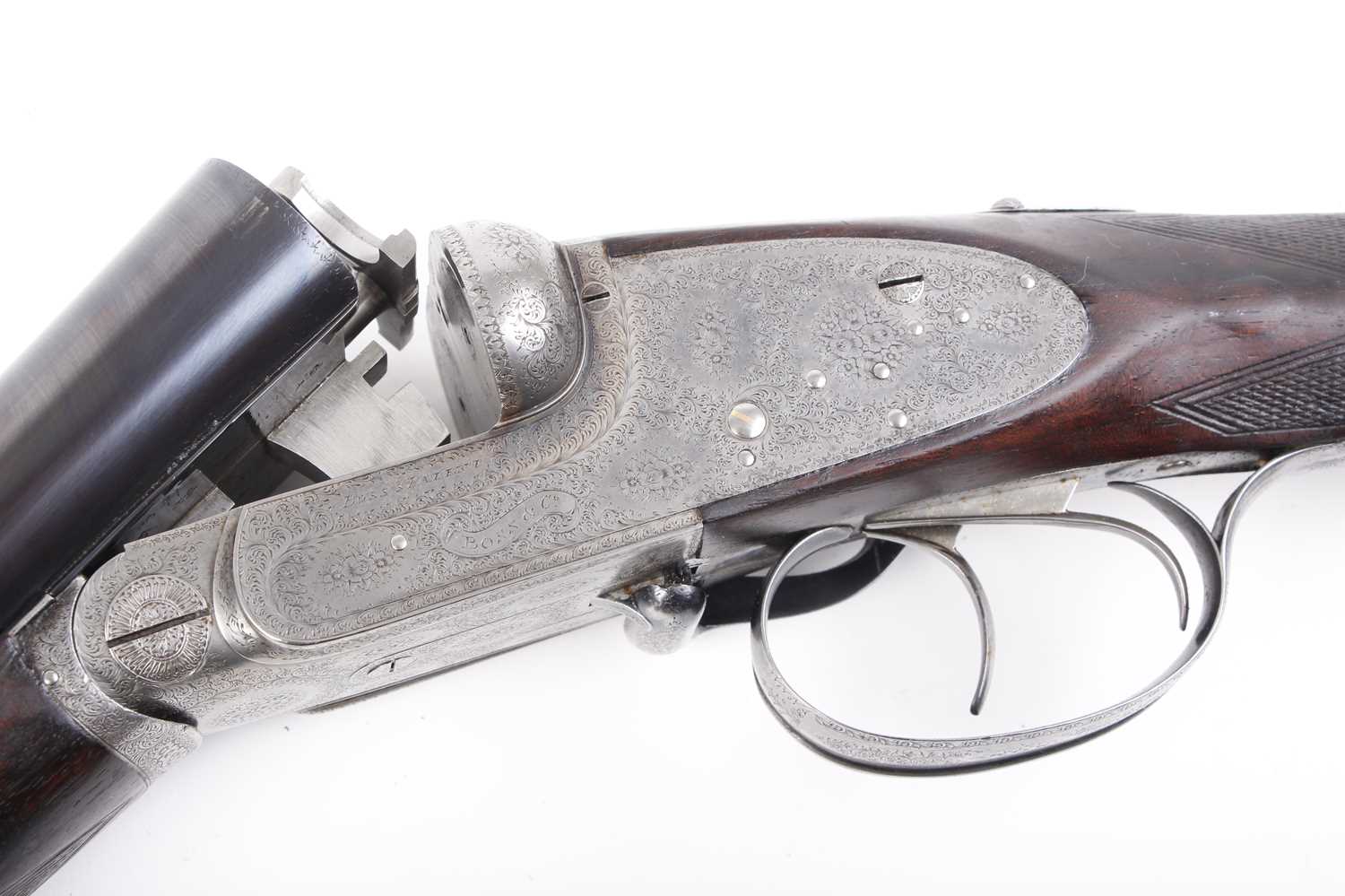 Ⓕ (S2) A 12 bore assisted-opening sidelock ejector by Boss & Co, the 30 ins barrels choked at ic & ¼ - Image 9 of 32