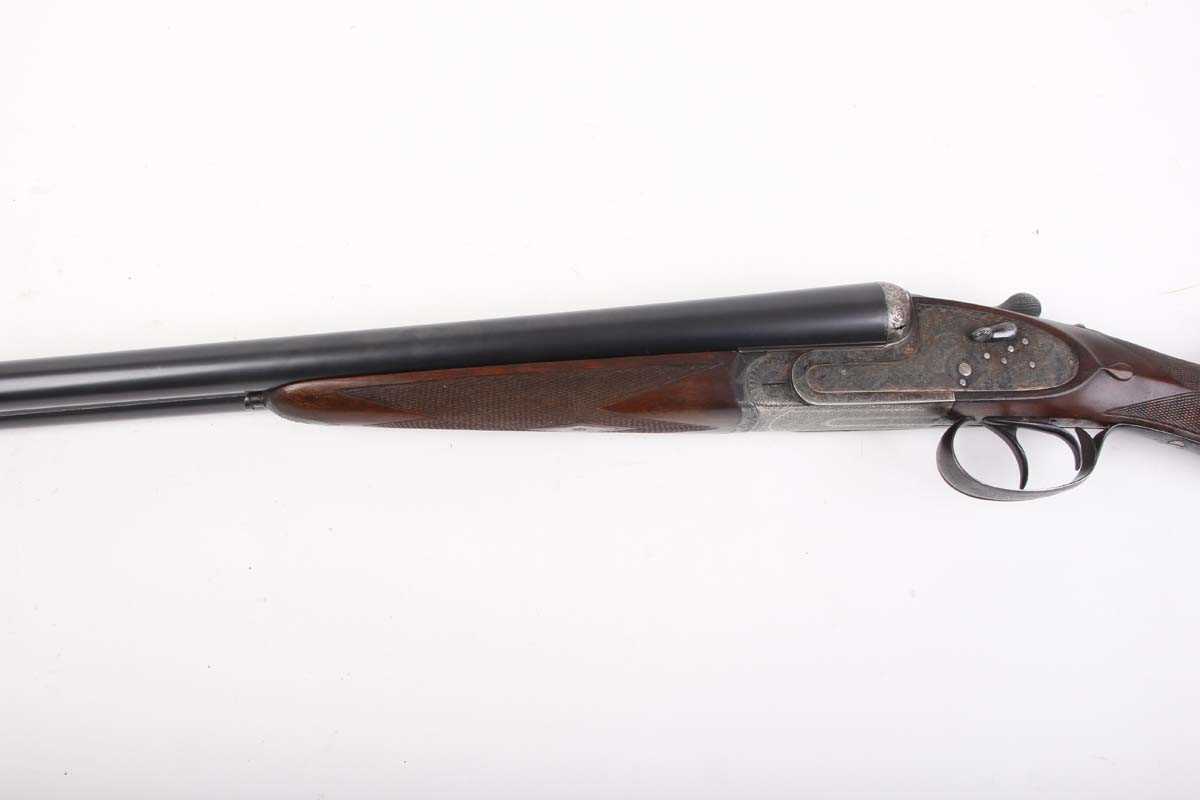 Ⓕ (S2) 12 bore AYA No.2 sidelock ejector, 26 ins chopper lump barrels, ¼ & ½, concave top rib with - Image 6 of 7