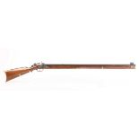 Ⓕ (S1) .45 Ardesa Kentucky percussion target rifle, 33 ins octagonal barrel (black powder proof)