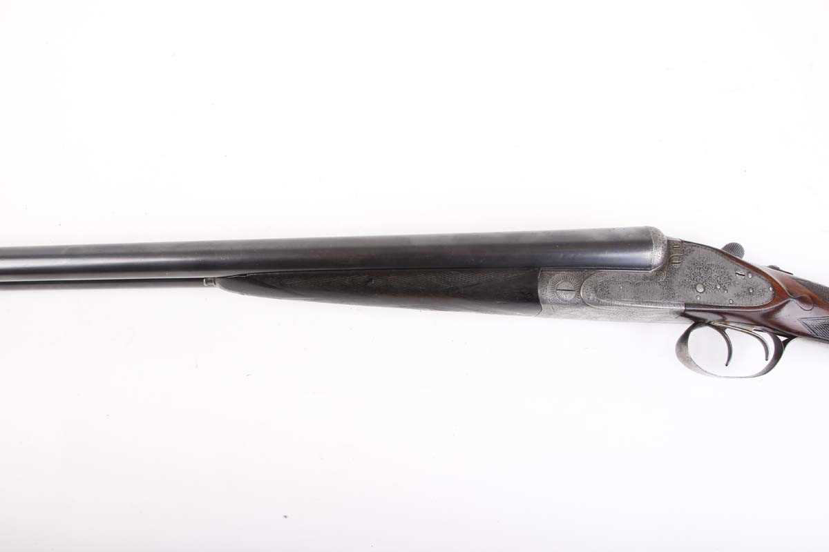 Ⓕ (S2) 12 bore sidelock non ejector by J. Graham & Co. 30 ins barrels, ic & ic, concave rib with - Image 6 of 7