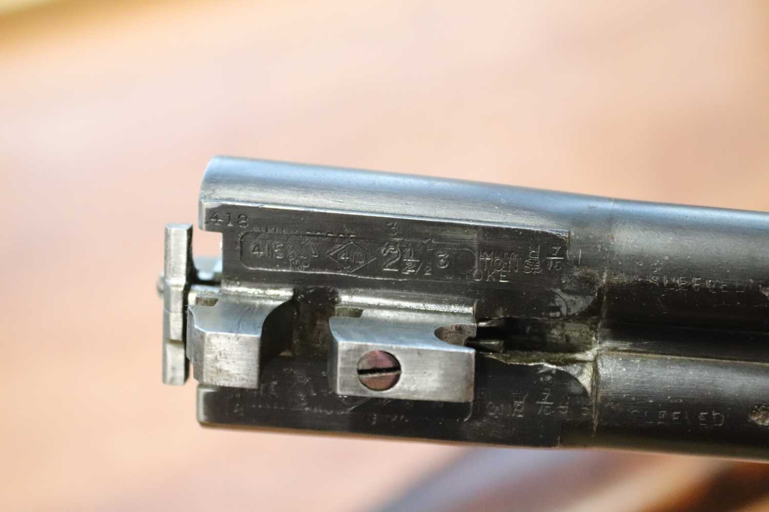 Ⓕ (S2) .410 boxlock ejector by Watson Brothers, 27 ins discreetly sleeved barrels with a concave top - Image 19 of 22