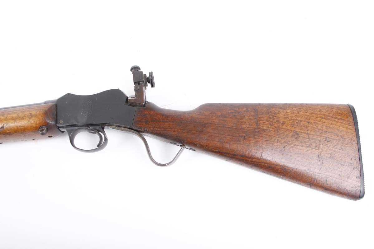 Ⓕ (S1) .22 BSA Martini-action lightweight target rifle, 25 ins barrel, Parker Hale FS21A and PH7A - Image 5 of 7