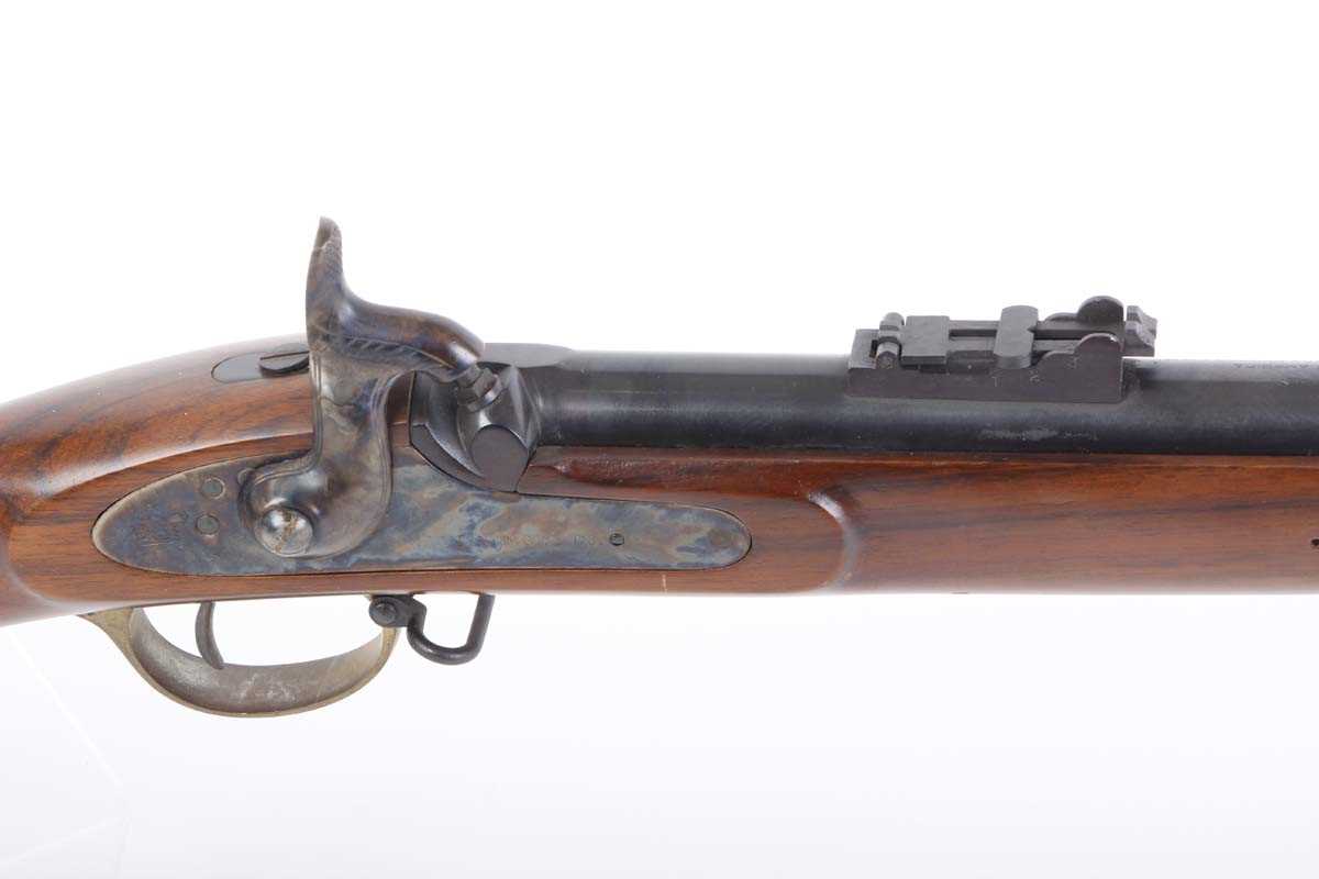 Ⓕ (S2) .58 (smooth) Euroarms of America percussion 3-band black powder musket, 38½ ins full - Image 2 of 9