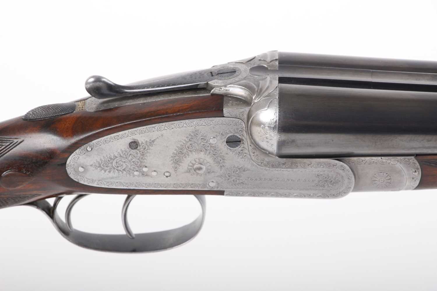 Ⓕ (S2) 12 bore sidelock ejector by Joseph Lang & Son c.1906/7, 28 ins sleeved barrels, ¼ & ½, the - Image 16 of 24