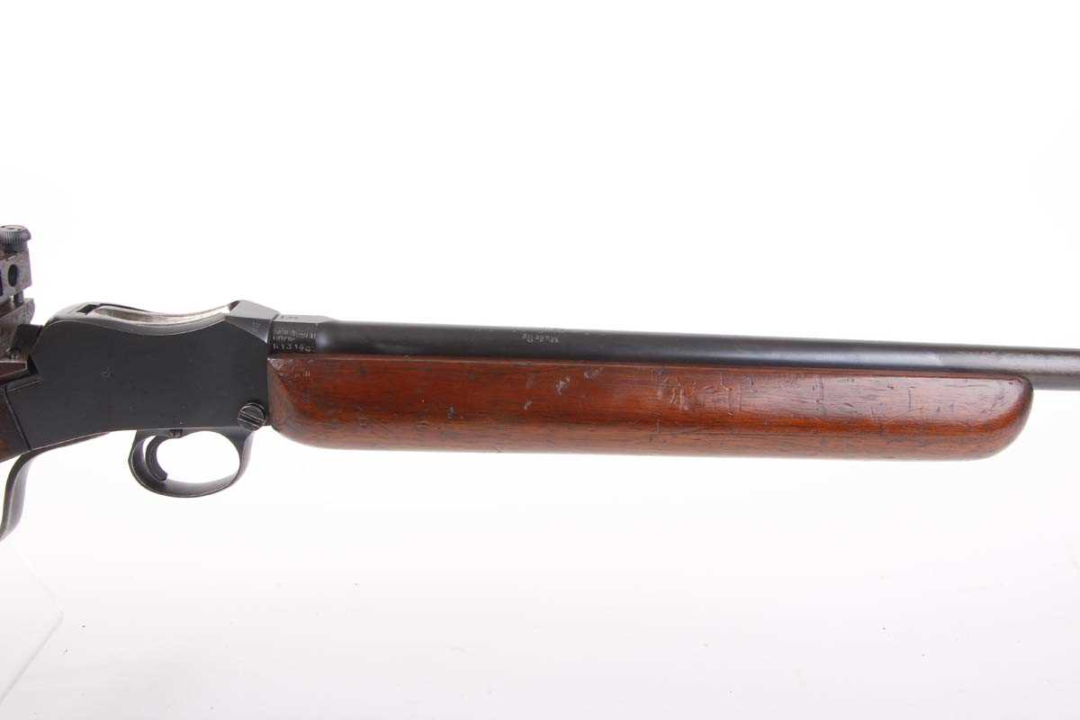 Ⓕ (S1) .22 BSA Martini-action lightweight target rifle, 25 ins barrel, Parker Hale FS21A and PH7A - Image 3 of 7