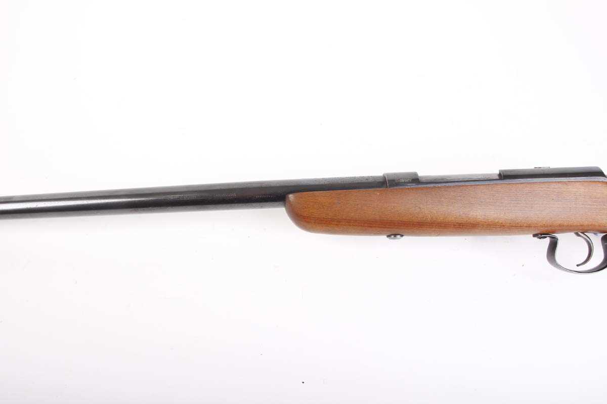 Ⓕ (S2) .410 Webley & Scott, bolt action, 25 ins barrel, 13¾ ins, semi pistol grip stock, no.4192 - Image 6 of 7