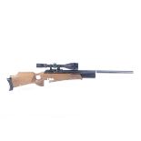 Ⓕ (S1) .22 Theoben Rapid pre-charged multi-shot FAC air rifle, fully moderated barrel, 12 shot