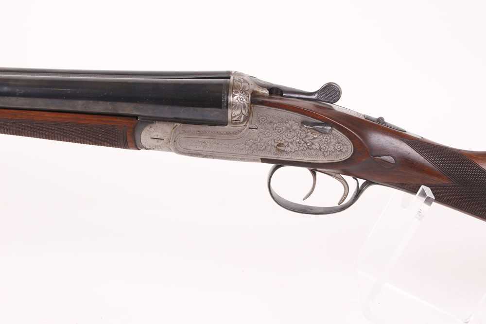 Ⓕ (S2) 12 bore Spanish sidelock ejector, 27½ ins barrels, ¾ & ½, tapered concave top rib with - Image 6 of 6