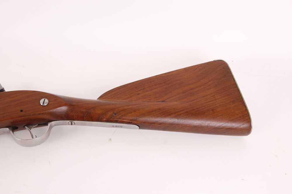 Ⓕ (S2) .750 Indian Doglock black powder musket, 45½ ins part octagonal fullstocked barrel (black - Image 5 of 7