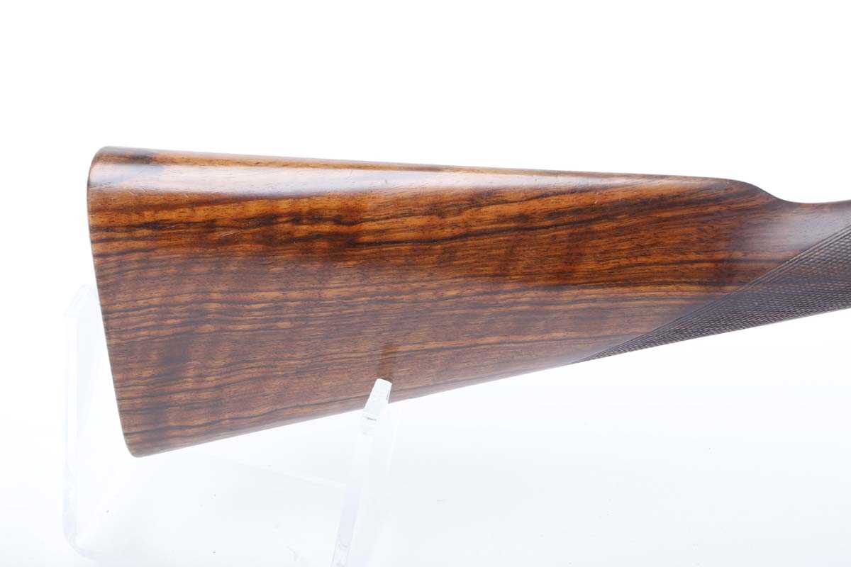 Ⓕ (S2) 12 bore sidelock ejector by Joseph Lang & Son c.1906/7, 28 ins sleeved barrels, ¼ & ½, the - Image 5 of 24