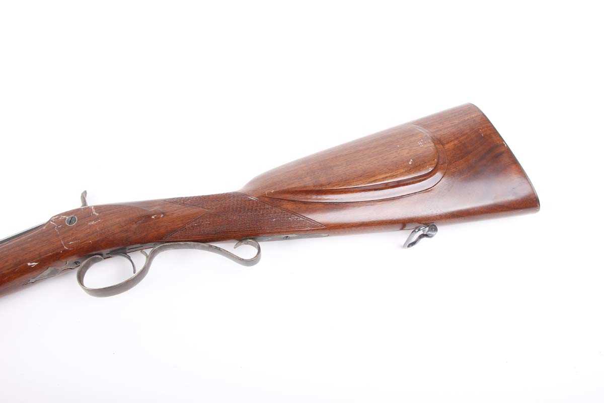 Ⓕ (S2) 12 bore Pedersoli percussion single sporting gun, 32 ins two-stage part octagonal barrel ( - Image 6 of 8