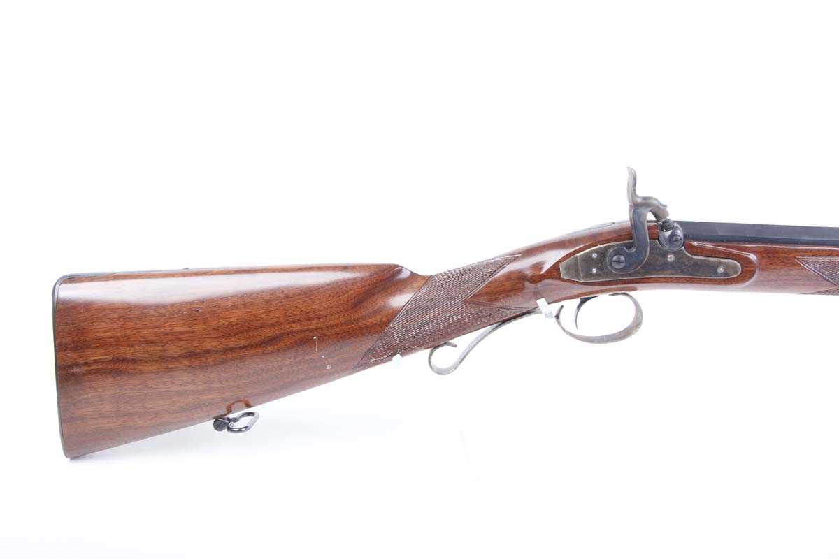 Ⓕ (S2) 12 bore Pedersoli percussion single sporting gun, 32 ins two-stage part octagonal barrel ( - Image 2 of 8