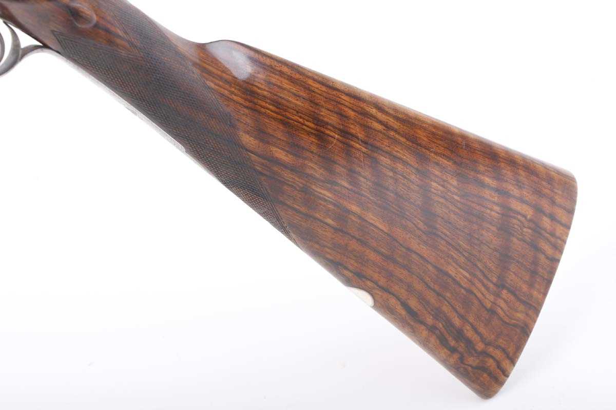 Ⓕ (S2) 12 bore sidelock ejector by Joseph Lang & Son c.1906/7, 28 ins sleeved barrels, ¼ & ½, the - Image 6 of 24