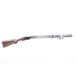 Ⓕ (S2) 12 bore Pedretti Hushpower single, 31 ins fully moderated barrel with fitted laser sight (