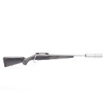 Ⓕ (S1) .22-250 Sako 85S bolt action rifle, stainless steel barrel fitted with ASE Utra Northstar