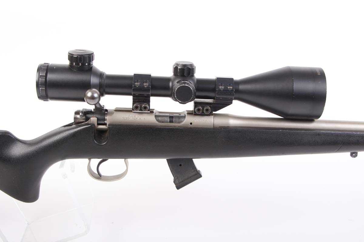 Ⓕ (S1) .22 CZ 452-2E bolt action rifle, 17 ins screw cut stainless steel barrel (alloy moderator - Image 3 of 8