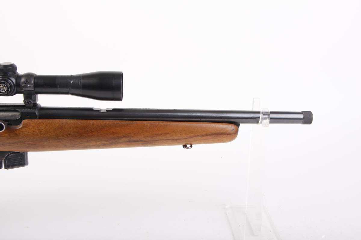 Ⓕ (S1) .22 BRNO Model 581, semi automatic, 5 shot magazine, 14½ ins barrel threaded for moderator - Image 4 of 7