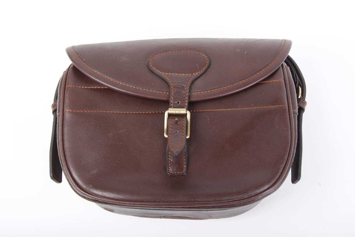 Brown leather 100-capacity cartridge bag - Image 2 of 3