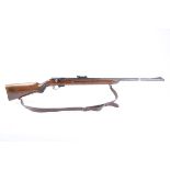 Ⓕ (S1) .22 Mauser Model 420 bolt action rifle, 26 ins barrel screw cut for moderator (capped),