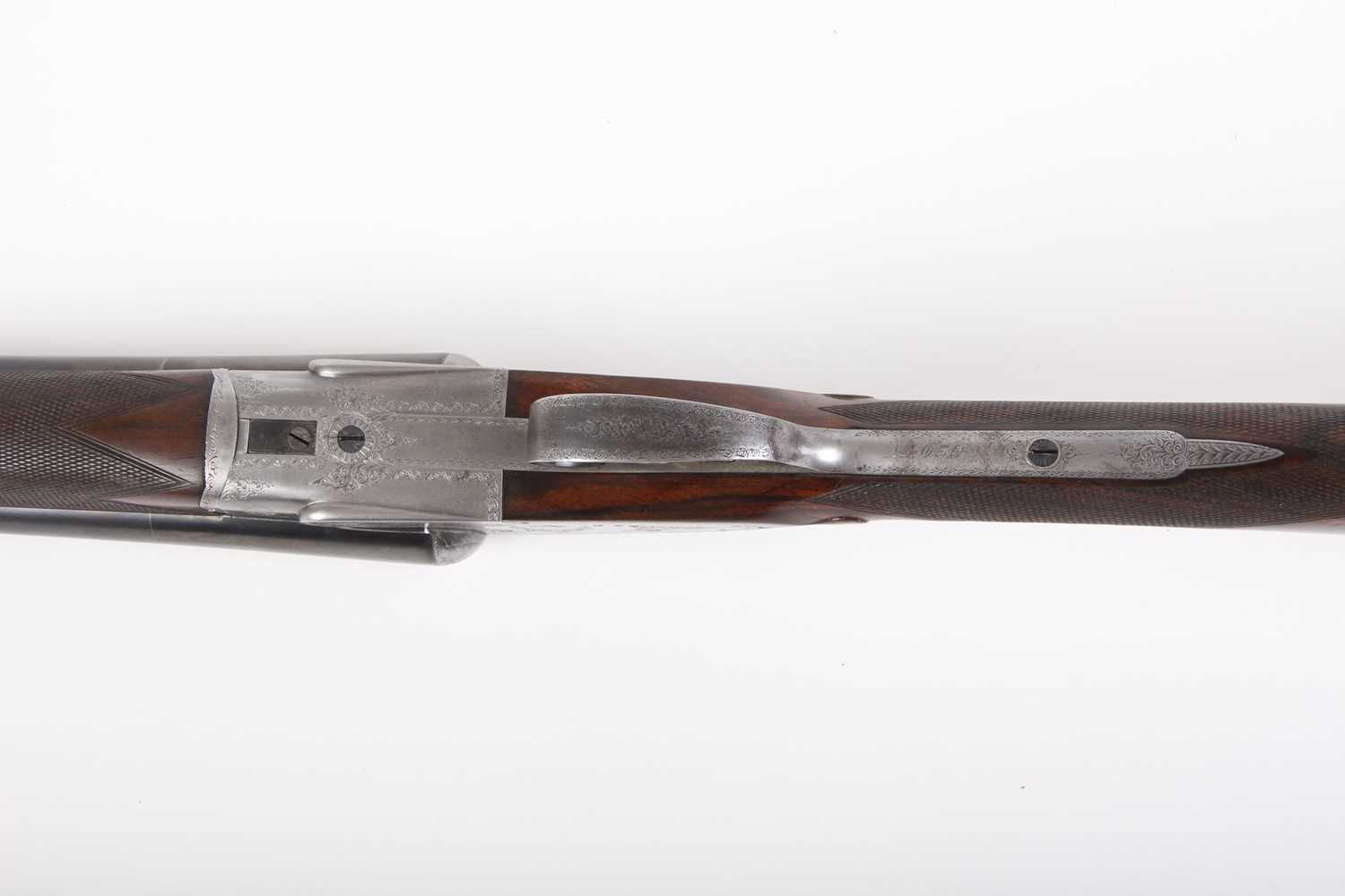 Ⓕ (S2) 12 bore sidelock ejector by Joseph Lang & Son c.1906/7, 28 ins sleeved barrels, ¼ & ½, the - Image 24 of 24