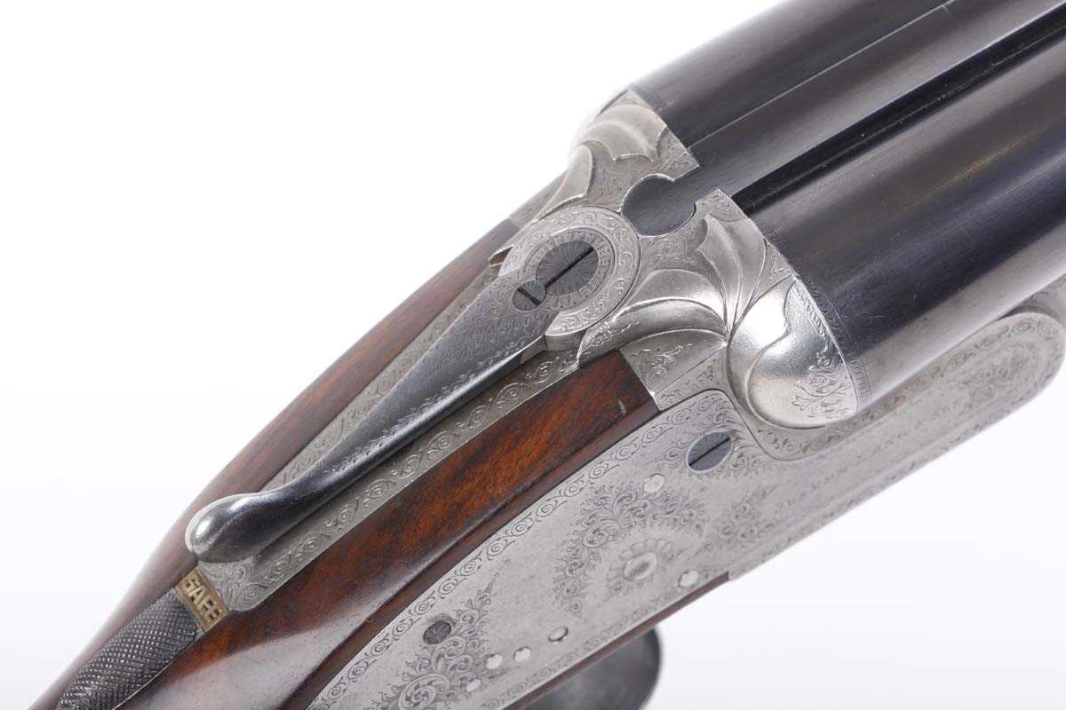 Ⓕ (S2) 12 bore sidelock ejector by Joseph Lang & Son c.1906/7, 28 ins sleeved barrels, ¼ & ½, the - Image 4 of 24