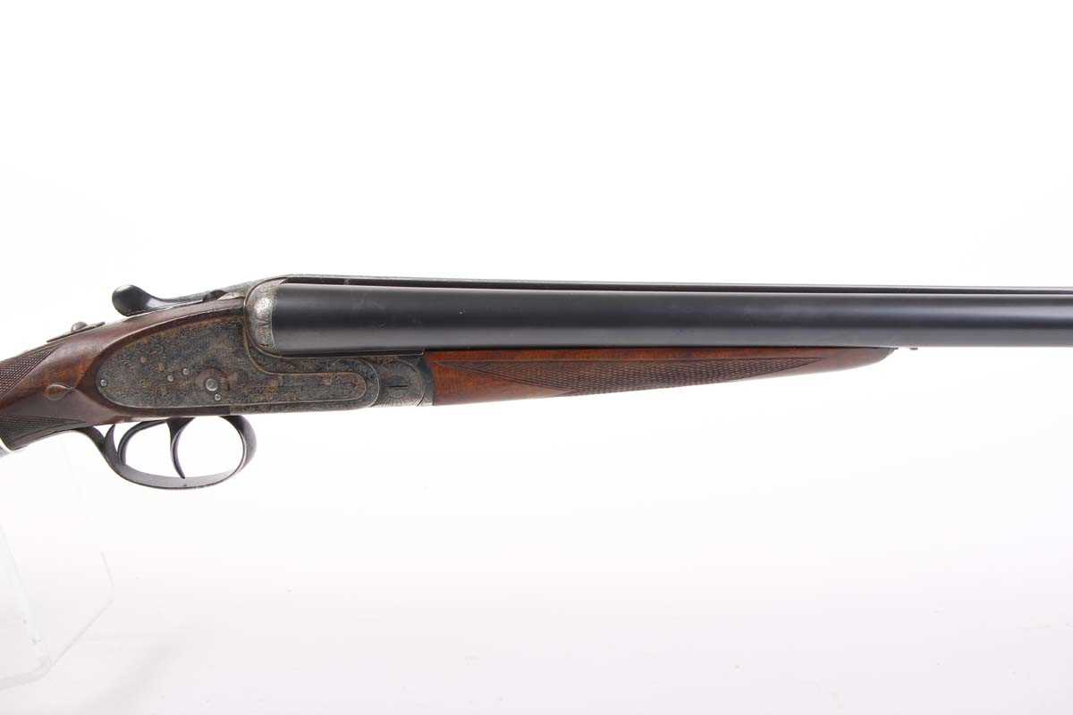 Ⓕ (S2) 12 bore AYA No.2 sidelock ejector, 26 ins chopper lump barrels, ¼ & ½, concave top rib with - Image 3 of 7