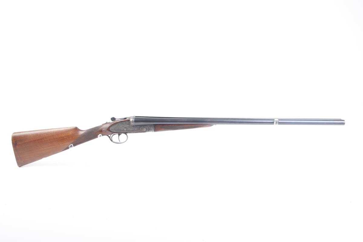 Ⓕ (S2) 20 bore AYA No.2 sidelock ejector, 26 ins chopper lump barrels, cyl & ¼, concave top rib with