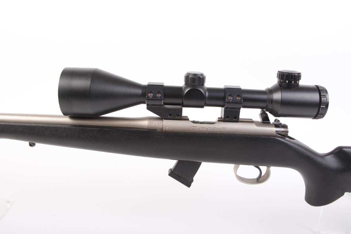Ⓕ (S1) .22 CZ 452-2E bolt action rifle, 17 ins screw cut stainless steel barrel (alloy moderator - Image 7 of 8