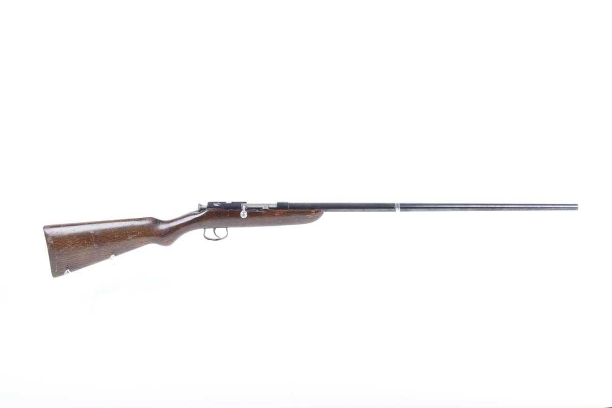 Ⓕ (S2) .410 Webley & Scott bolt action, 25½ ins barrel with bead sight, 2½ ins chamber, 14½ ins