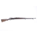 Ⓕ (S1) 8mm Turkish Mauser bolt action service rifle dated 1939, in military specification, no.