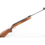 .22 BSA Airsporter S underlever air rifle, original hooded blade and adjustable sights, no. GM01869