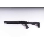 .177 Retay T20 PCP air rifle, black tactical folding stock with pic rails and rubber grip, no.