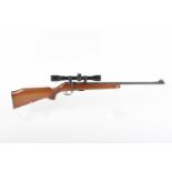 Ⓕ (S1) .22 Anschutz 1450 bolt-action rifle, 19½ ins barrel, 5 shot magazine, Simmons scope, no.