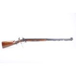 Ⓕ (S1) .451 Pedersoli percussion Mortimer Whitworth Rifle, 32 ins two-stage part-octagonal barrel (