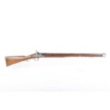 (S58) .750 Percussion smooth-bore musket by Parker Field & Sons, 30 ins fullstocked barrel with