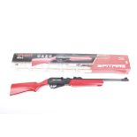 .177 Nova Vista Spitfire pump-up air rifle in red, boxed with little use, no. 01353F