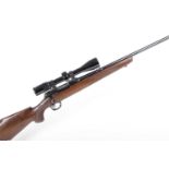 Ⓕ (S1) .222 (Rem) BSA Hunter bolt-action rifle, 25 ins barrel with blade and ramp foresight, mounted