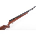 .22 Titan PCP air rifle, fitted moderator, pistol grip stock with raised cheek piece and recoil pad,