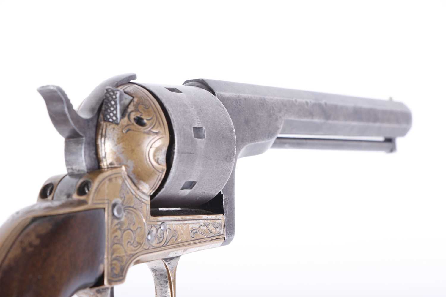 (S58) .32 (rf) Moore's Single Action Belt Revolver, 5 ins octagonal barrel stamped Manufd for - Image 10 of 18