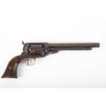 (S58) .36 Whitney Navy Revolver, 7¾ ins octagonal barrel stamped E Whitney N.Haven, pin foresight