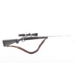Ⓕ (S1) .22 Ruger All Weather 77/22 bolt-action rifle, 20 ins stainless steel barrel fitted with