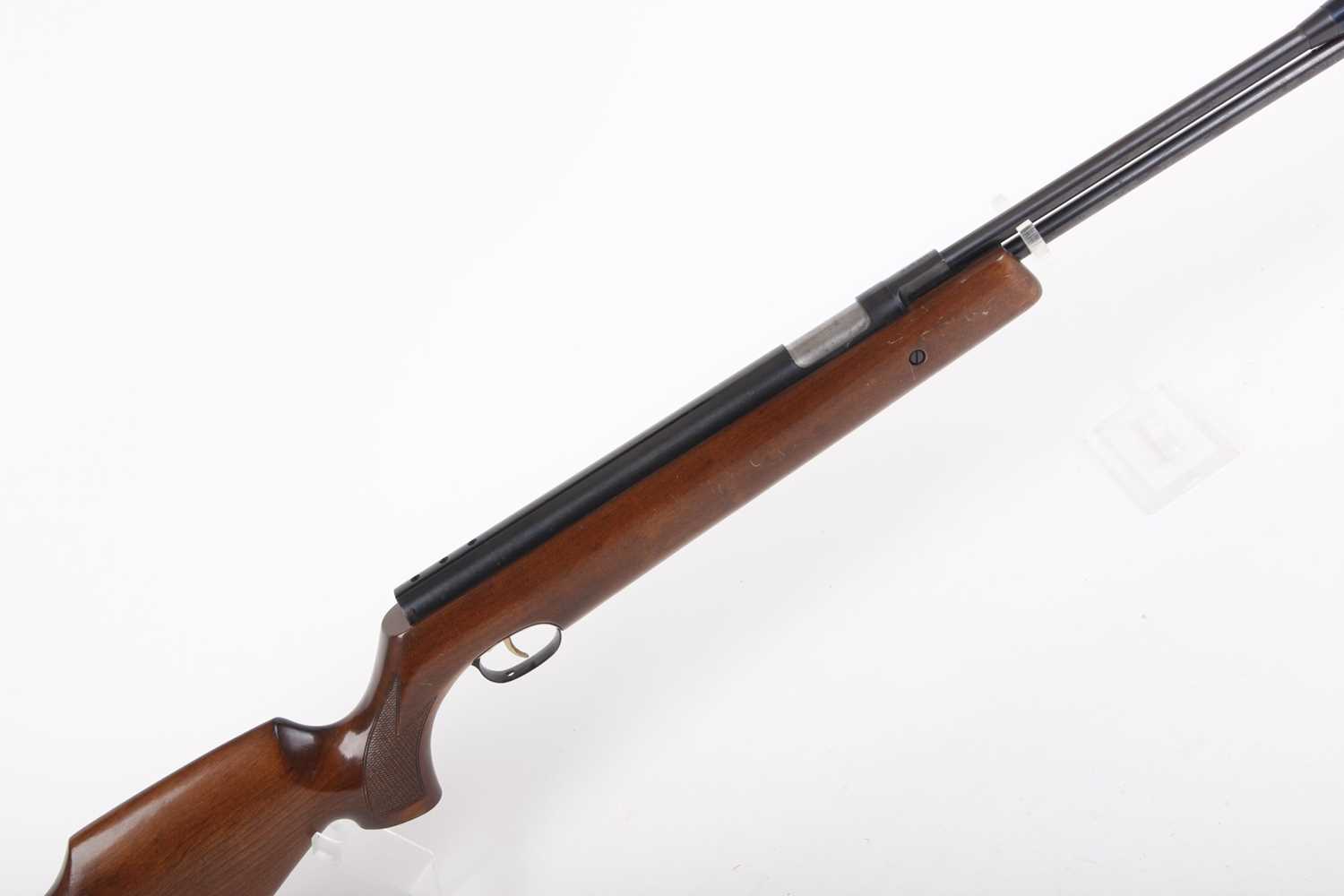 .22 Weihrauch HW 97K underlever air rifle, fitted moderator, adjustable trigger, Monte Carlo stock - Image 4 of 10