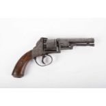 (S58) .38 Webley-Bentley type double action percussion revolver, 4½ ins octagonal barrel with the