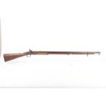 Ⓕ (S2) .650 Percussion three-band musket, 38½ ins smooth-bore barrel (black powder proof), steel