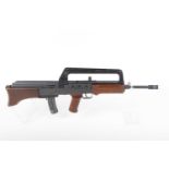Ⓕ (S1) .22 Alder Jager AP85 semi-automatic rifle, 18 ins barrel with fitted muzzle-brake, 15 shot
