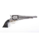 (S58) .44 Remington 1858 New Model Army Revolver, 7¾ ins octagonal barrel, notched top foresight